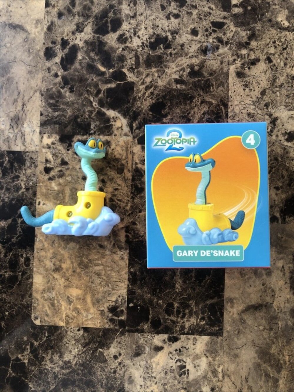 McDonald's Happy Meal Toy Gary De’Snake #4- Disney Zootopia 2 With BOX